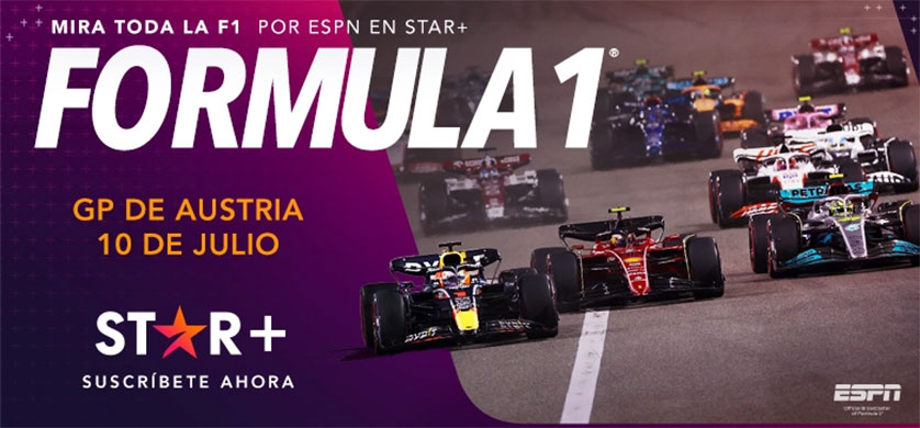 Star+ transmite en vivo el GP de Austria