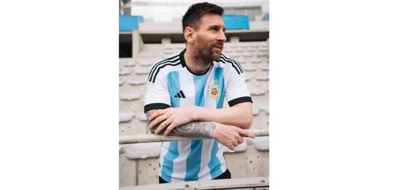 Adidas presentó la camiseta que la Selección Argentina de fútbol usará en el Mundial