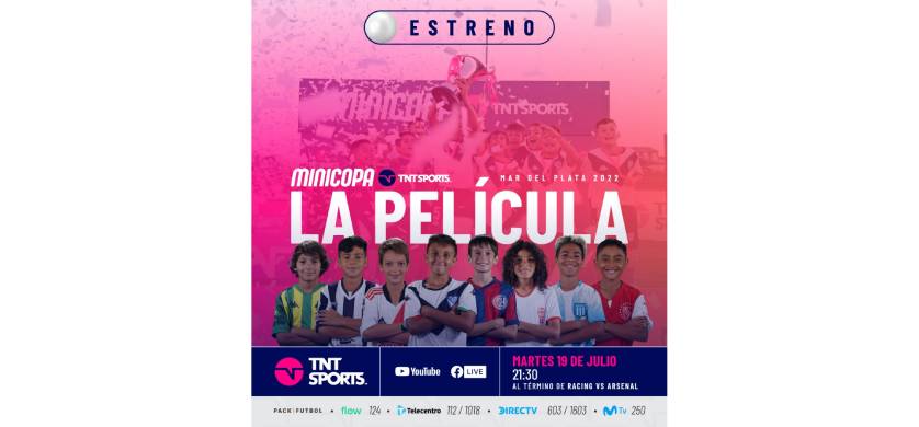 TNT Sports pone al aire "Minicopa TNT Sports: La Película" 