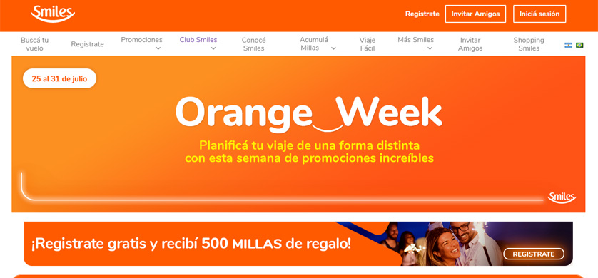 Orange Week llegó a Smiles Argentina