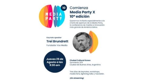 Se realizará esta semana la 10° edición de la Media Party en Buenos Aires