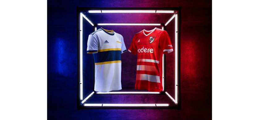 Adidas lanza las nuevas camisetas alternativas de Boca Juniors y River Plate