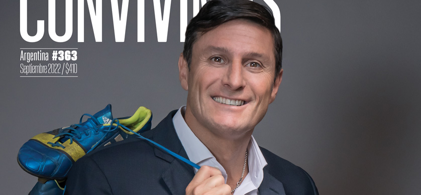 Javier Zanetti es la tapa de Convivimos de septiembre