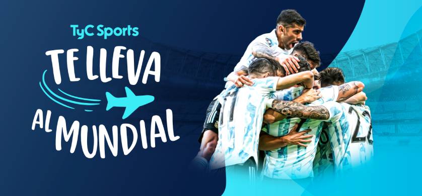 Acción de TyC Sports para llevar dos personas al Mundial de Qatar