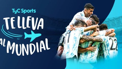 Acción de TyC Sports para llevar dos personas al Mundial de Qatar