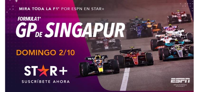 Fórmula 1 en Singapur en vivo por STAR+ : Verstappen llega con posibilidades de ser campeón