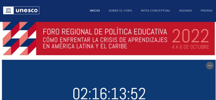 Nuevo Foro Regional de Política Educativa 2022