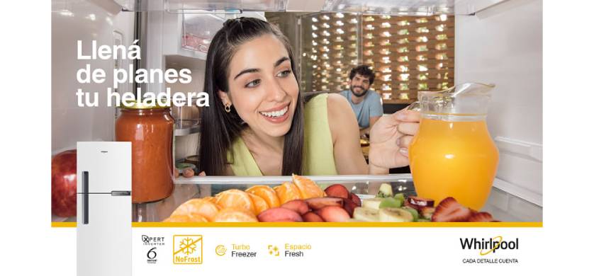 "Llená de planes tu heladera", la nueva campaña de WILD FI Paraguay para Whirlpool