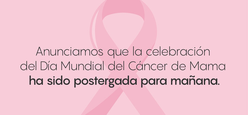 Más de 30 ONG’s deciden postergar el Día Mundial del Cáncer de Mama