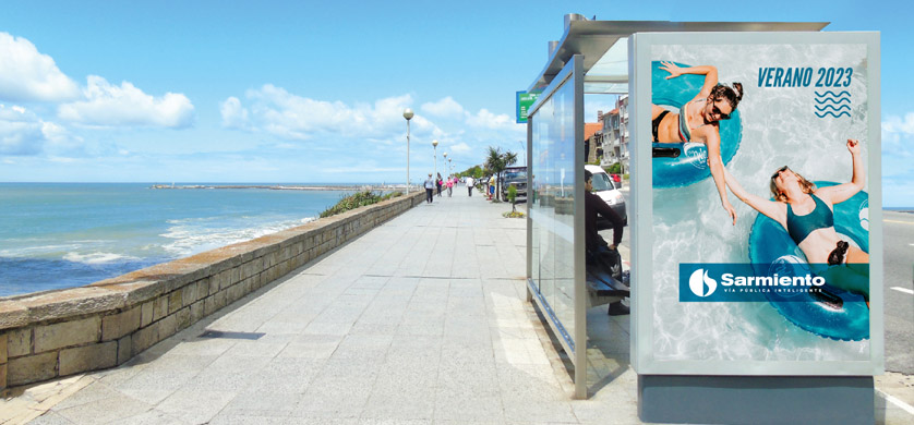 Verano 2023: Publicidad Sarmiento aumenta su presencia en sitios clave