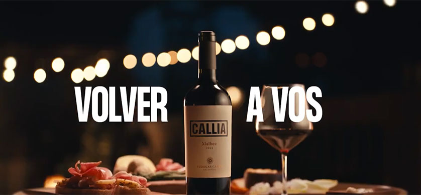 Niña presentó la nueva campaña para bodegas Callia: "Volver a vos" 