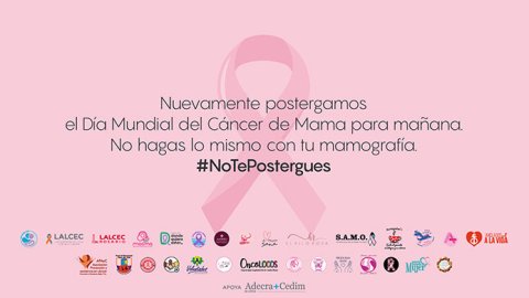 Grey Argentina junto a LALCEC y 30 ONGs postergan el Día del Cáncer de Mama