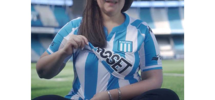 Racing y draftLine lanzan una camiseta de fútbol para personas lactantes
