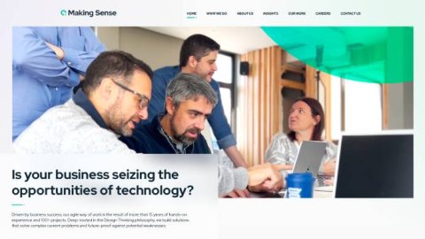 Making Sense lanza un sitio web que busca reflejar con claridad la esencia de la compañía