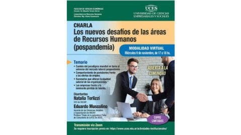 Charla UCES: "Los nuevos desafíos de las áreas de Recursos Humanos (pospandemia)"