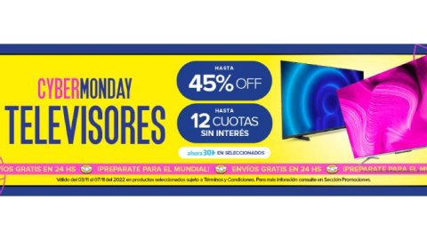 En el año del Mundial, aumentó la venta de televisores más de un 40% durante el CyberMonday
