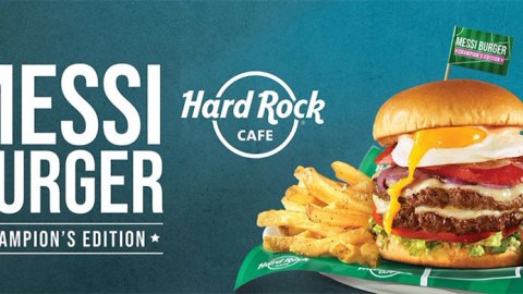 Hard Rock Café presentó la hamburguesa que no se gana, se “Meressi”,una idea de Humo Rojo