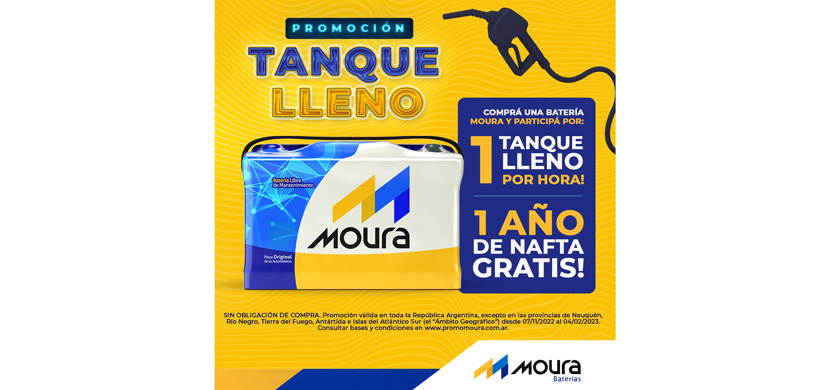“Tanque lleno”, la nueva promoción de Moura