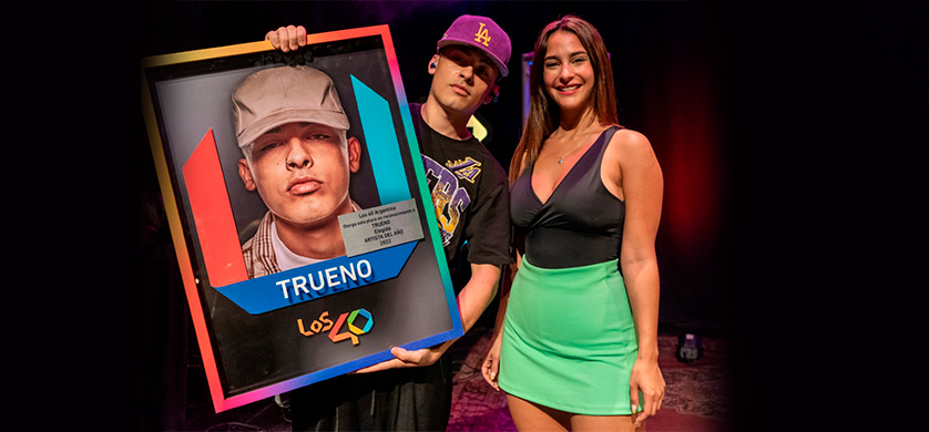 Trueno lanzó su nuevo corte en un show exclusivo en LOS40 en Vivo