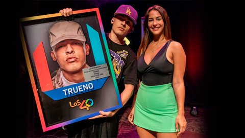 Trueno lanzó su nuevo corte en un show exclusivo en LOS40 en Vivo