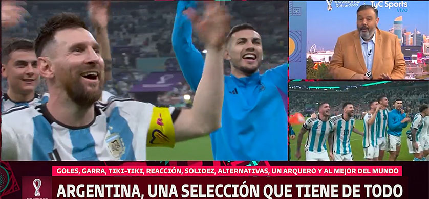 Efecto Mundial: TyC Sports ganó el rating de cable en noviembre