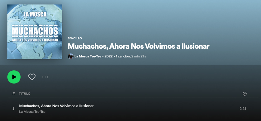 "Muchachos" rompió el récord de la canción con mayor cantidad de reproducciones en Spotify