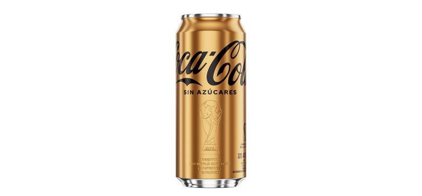 Coca-Cola lanza una lata dorada en homenaje a los Campeones del Mundo