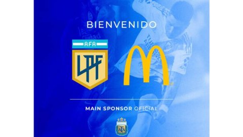 La AFA anunció un acuerdo con McDonald's como Sponsor de la Liga Profesional de Fútbol