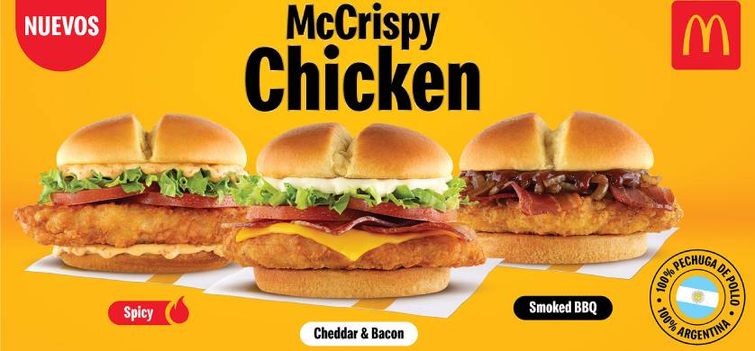 McDonald’s anuncia las nuevas McCrispy Chicken