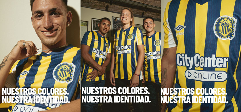 Umbro presenta la nueva camiseta titular de Rosario Central