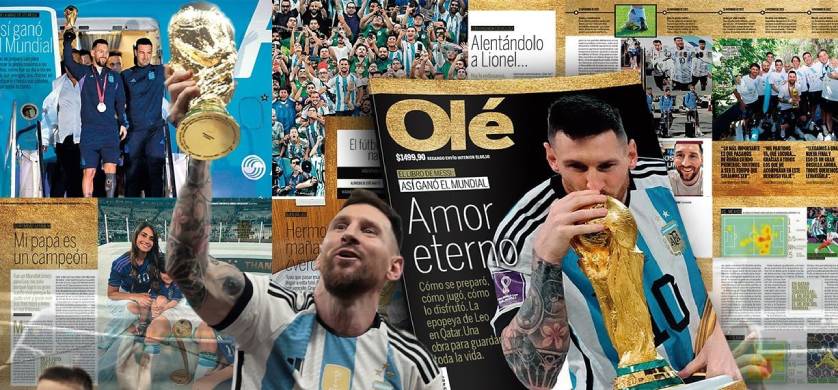 Olé presenta "El libro de Messi: así ganó el Mundial"