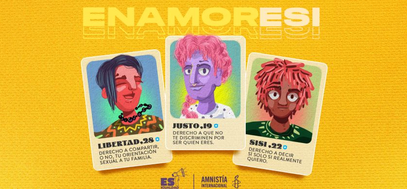 La campaña de Amnistía Internacional sobre la ESI en San Valentín