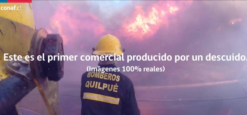 McCann Santiago y Conaf revelan el primer spot producido por ''Un descuido''
