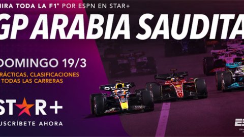 STAR+ transmite en vivo la Fórmula 1 desde Arabia Saudita