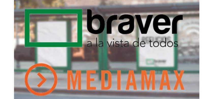 Mediamax comercializa la Vía Pública en interior de Braver