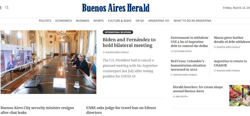 El Grupo Indalo relanzó el Buenos Aires Herald digital