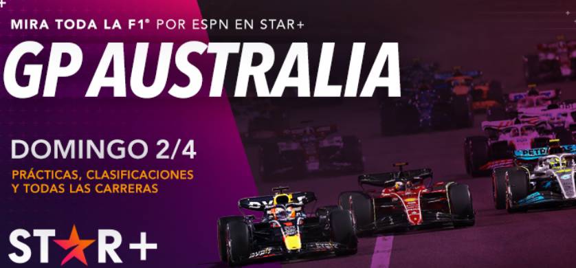Fórmula 1: El Gran Premio de Australia se verá por Star+