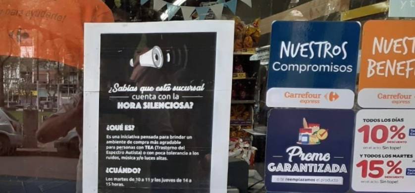 Carrefour amplía la “Hora Silenciosa”: se implementará también en las sucursales Express de todo el país