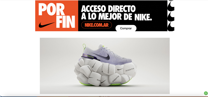 Llega nike.com.ar, el e-commerce propio de la marca en Argentina