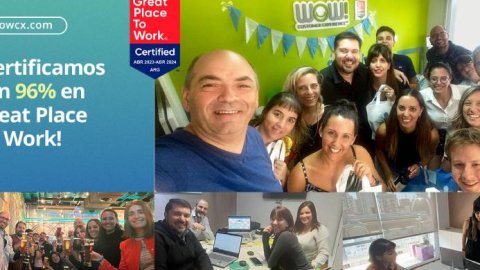 WOW! Customer Experience certificó Great Place to Work con honores