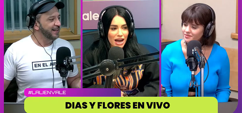 Lali visitó el estudio de Vale 97.5