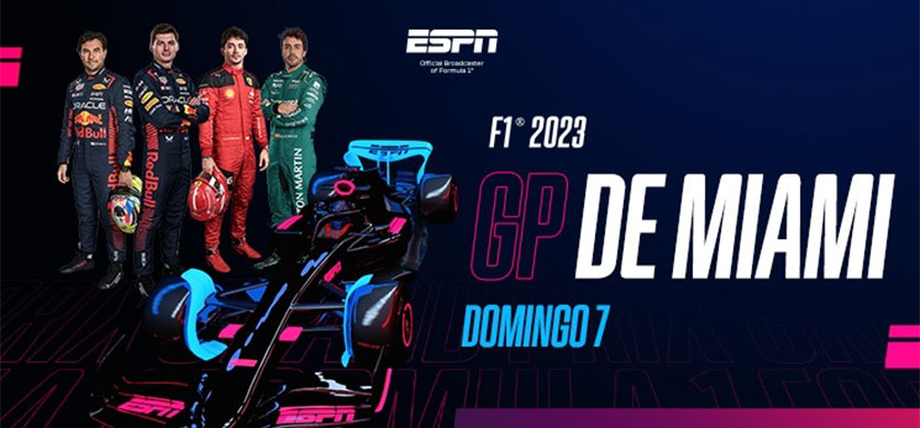 STAR+ transmite en vivo el Gran Premio de Miami de Fórmula 1
