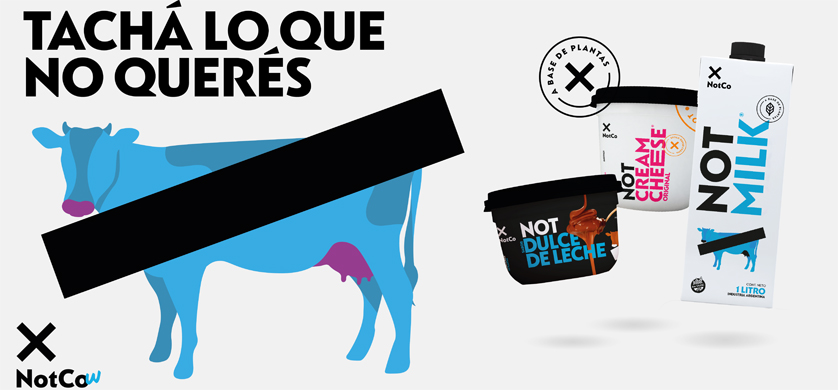 “Tachá lo que no querés”: la nueva campaña de NotCo que revoluciona el mundo de los lácteos
