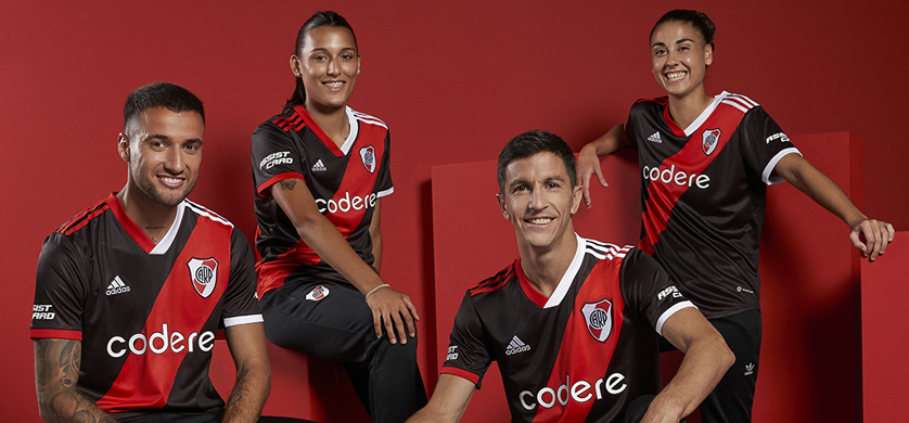 Adidas presentó la tercera camiseta de River Plate