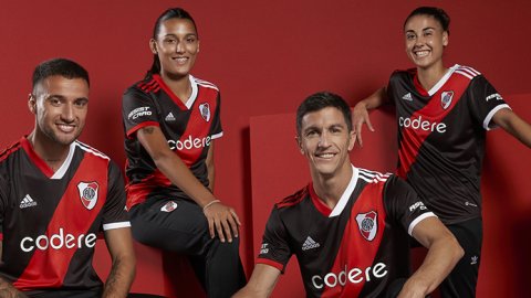 Adidas presentó la tercera camiseta de River Plate