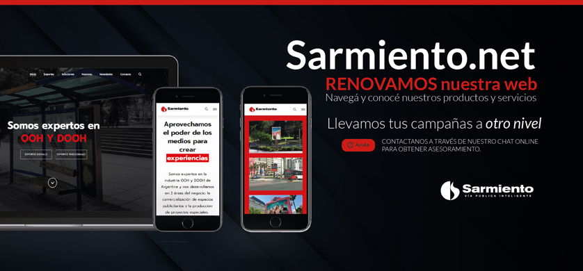 Sarmiento anuncia el relanzamiento de su página web