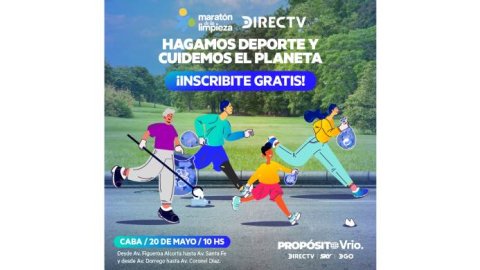 DIRECTV es main sponsor de la Maratón de la Limpieza de Buenos Aires