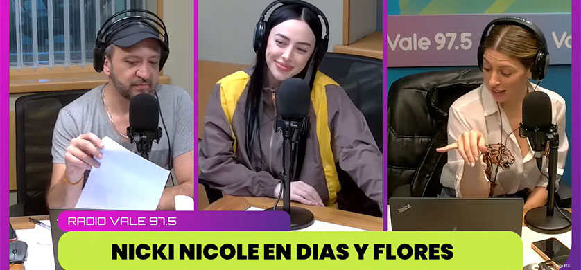 Nicki Nicole visitó “Días y Flores” en Vale 97.5