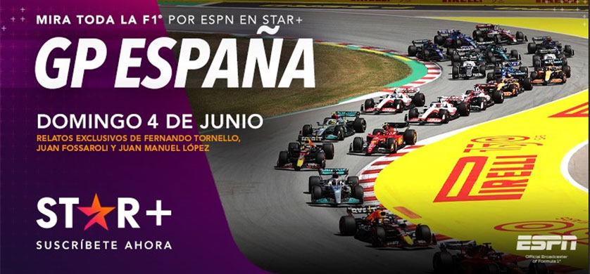 GP de España nueva fecha de la F1 por STAR+