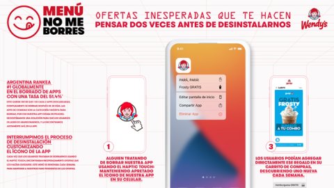 Wendy's y VMLY&R Commerce Argentina lanzan una nueva campaña para evitar "eliminar app"